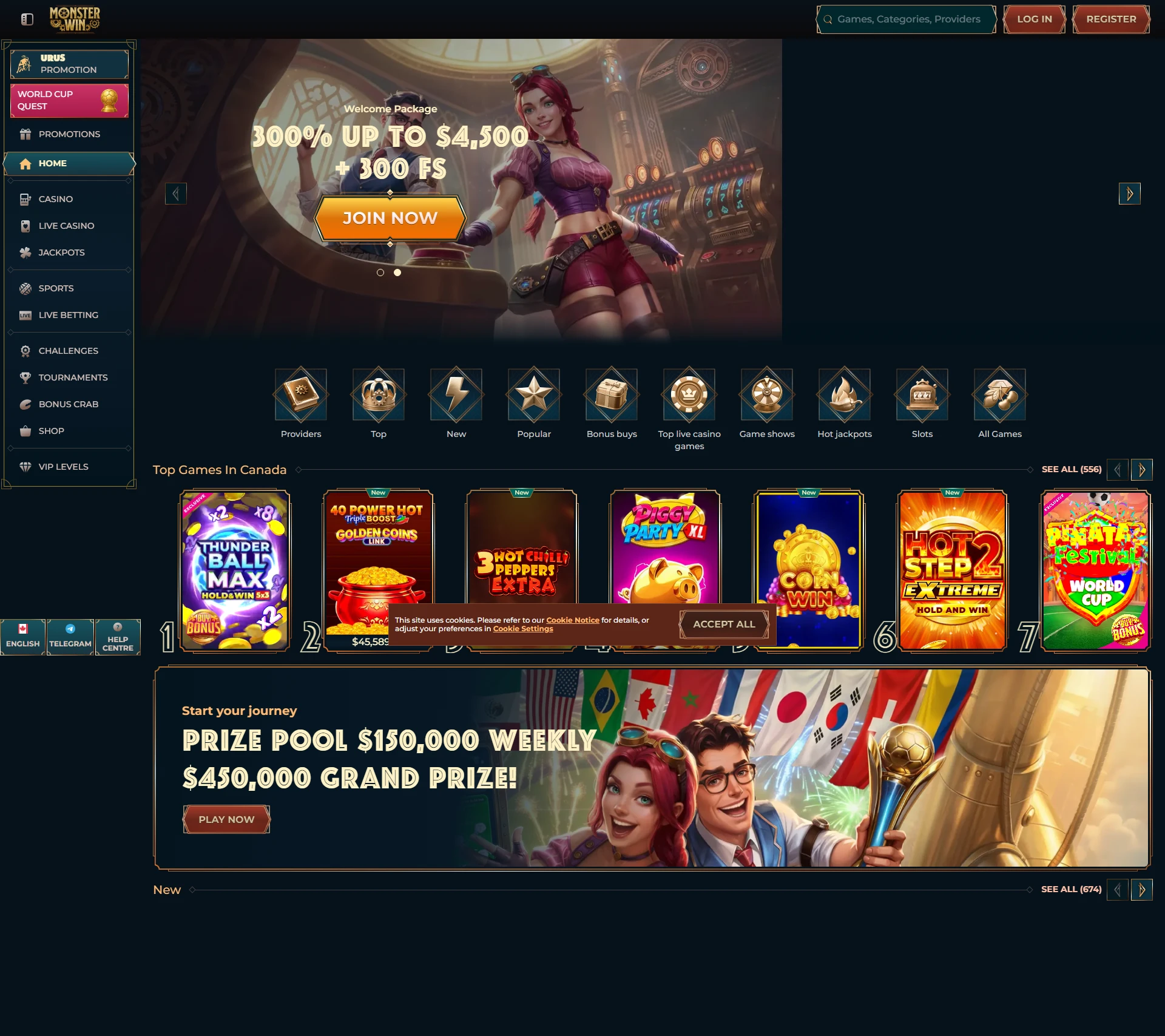 monsterwin Casino επίσημη αρχική σελίδα